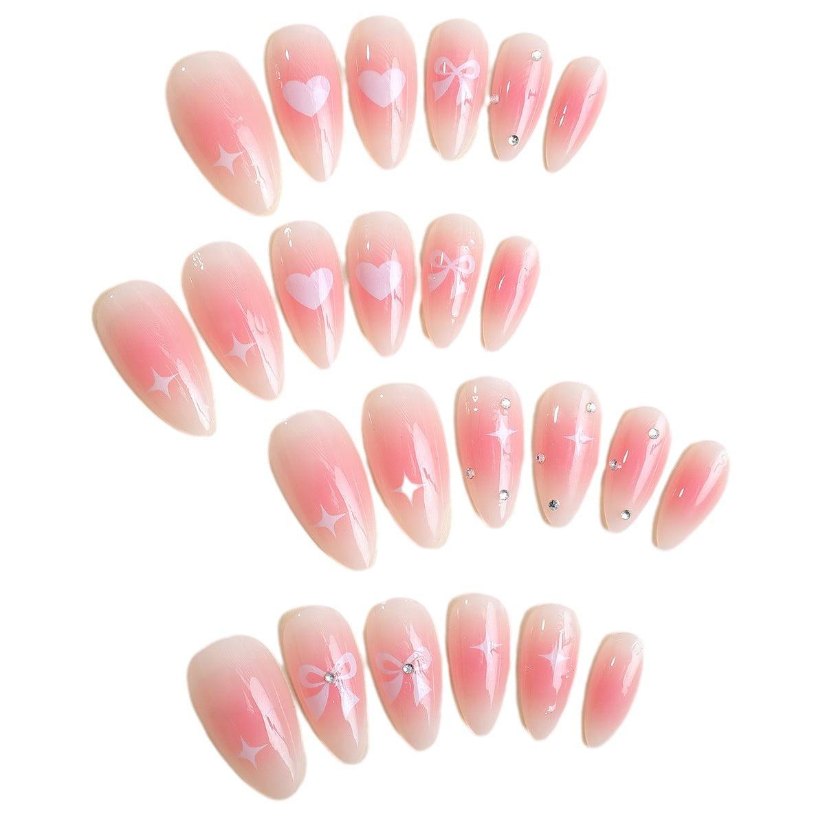 Dekoratives Theme Press-On Nagelset Brehn