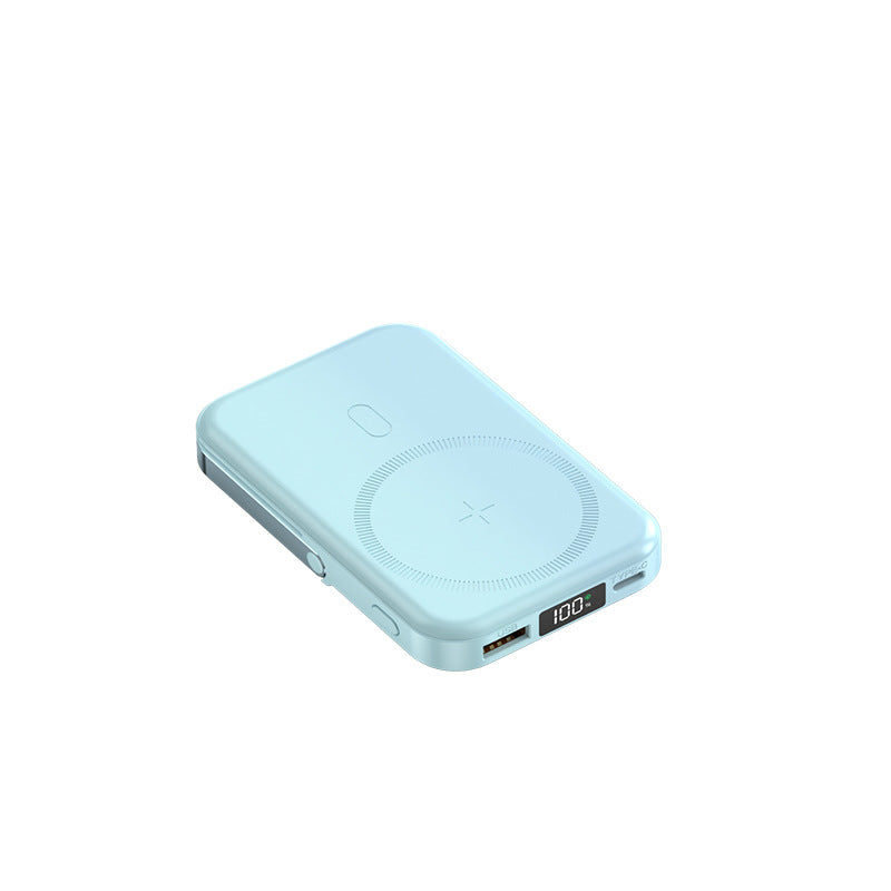 Tragbare Qi Powerbank mit Digitaler Anzeige Brehn
