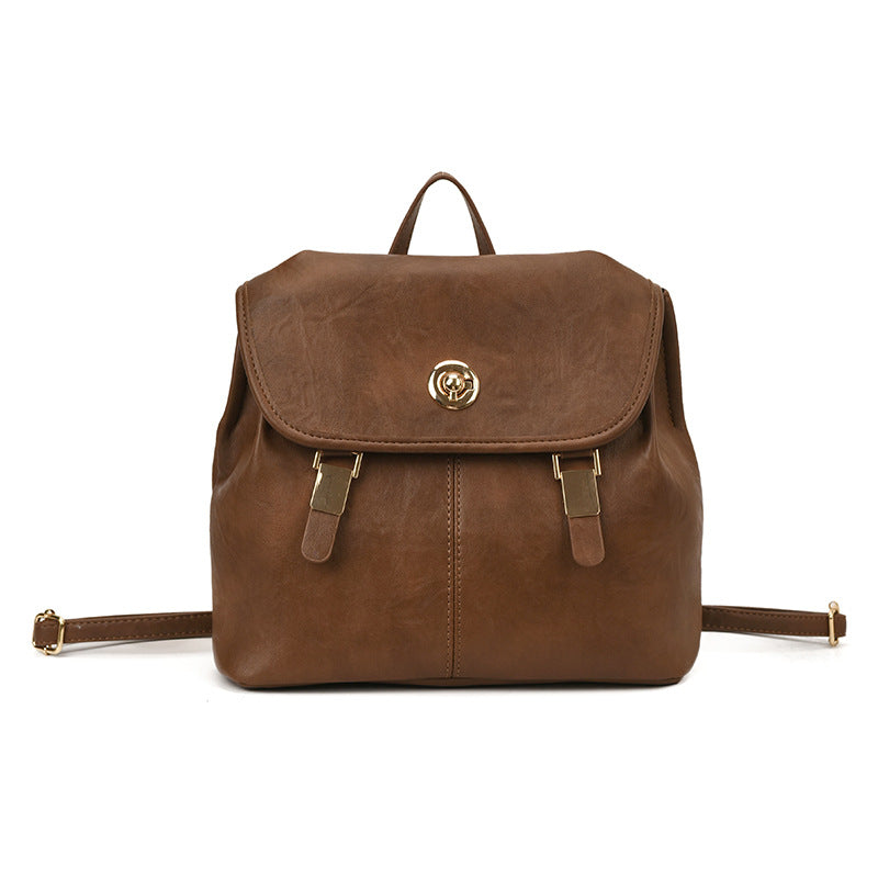 Vintage-inspirierter Leder-Rucksack Brehn