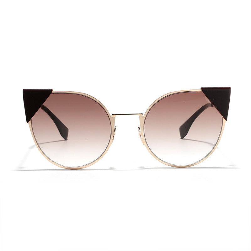Damen modische Cat-Eye Sonnenbrille mit stilvollen Akzenten Brehn