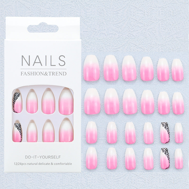 Künstlerisches Grafik Press-On Nagelset Brehn