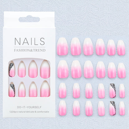 Künstlerisches Grafik Press-On Nagelset Brehn