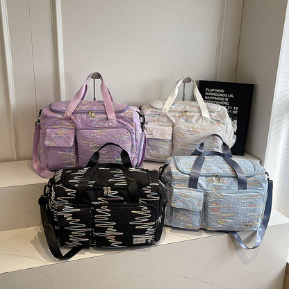 Bestickte Wochenend-Duffle Brehn