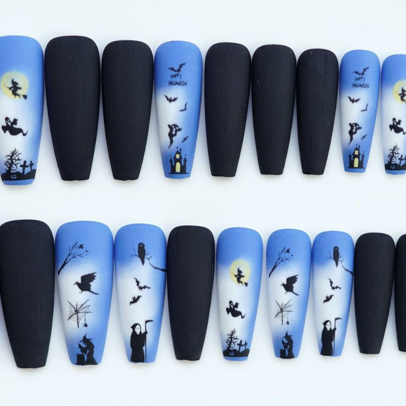 Halloween-Themen Nagelkunst Brehn