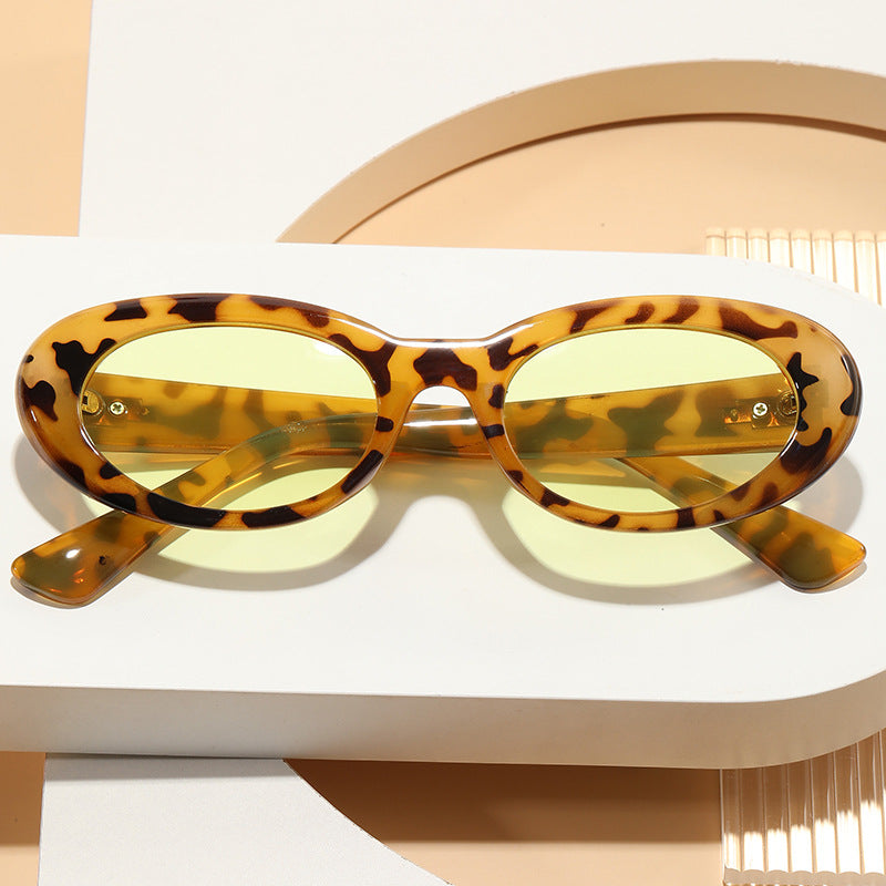 Damen elegante ovalförmige Sonnenbrille mit hochwertigen Gläsern Brehn