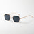 Damen filigrane Sonnenbrille mit elegantem polygonalen Rahmen Brehn