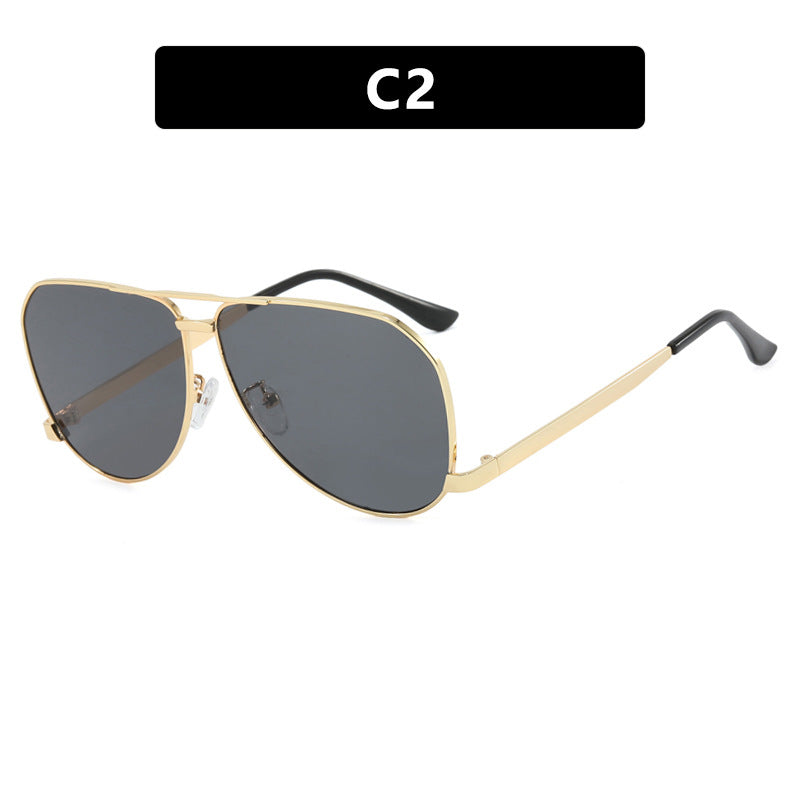 Damen Flugzeug-Sonnenbrille mit modernem Metallrahmen und polarisierten Gläsern Brehn