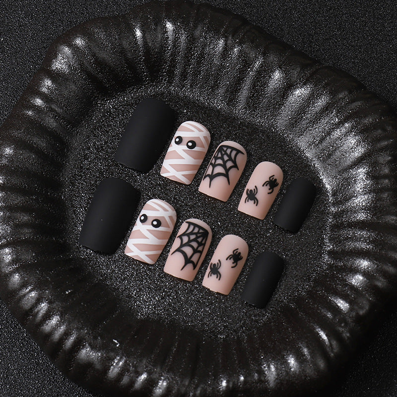 Halloween-Themen Press-On Nail Art Set Brehn