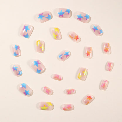 Sternenleuchtende Glow-In-The-Dark Nagelkunst Erweiterungen Brehn