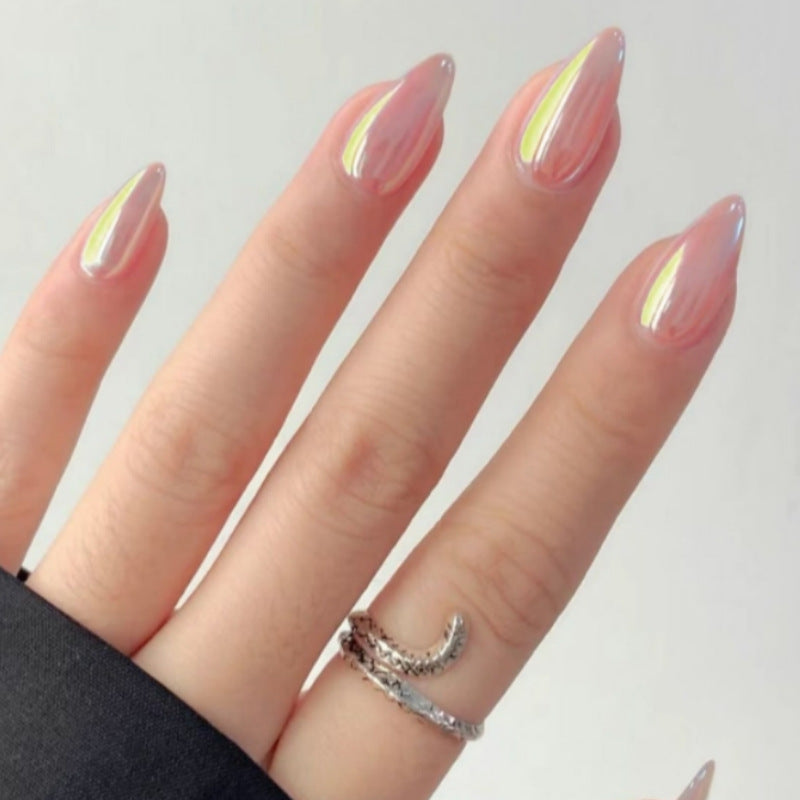 Iridescent Press-On Nail Set Brehn