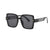 Damen trendige quadratische Sonnenbrille mit UV-Schutz und modischem Gestell Brehn
