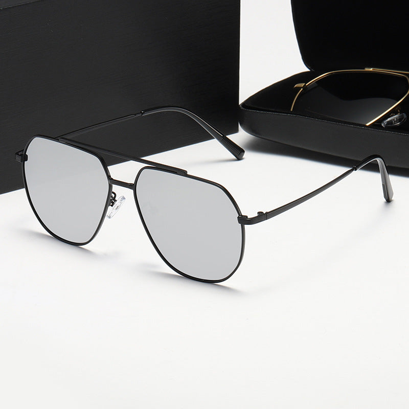 Damen stilvolle Sonnenbrille mit innovativem Metallrahmen Brehn