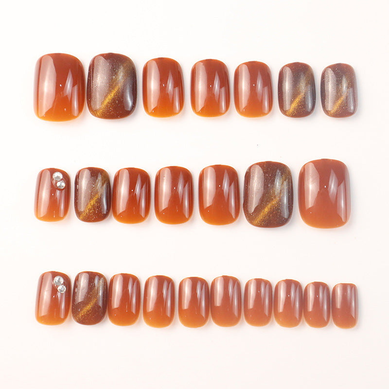 Strahlende Glossy Press-On Nagelkollektion Brehn