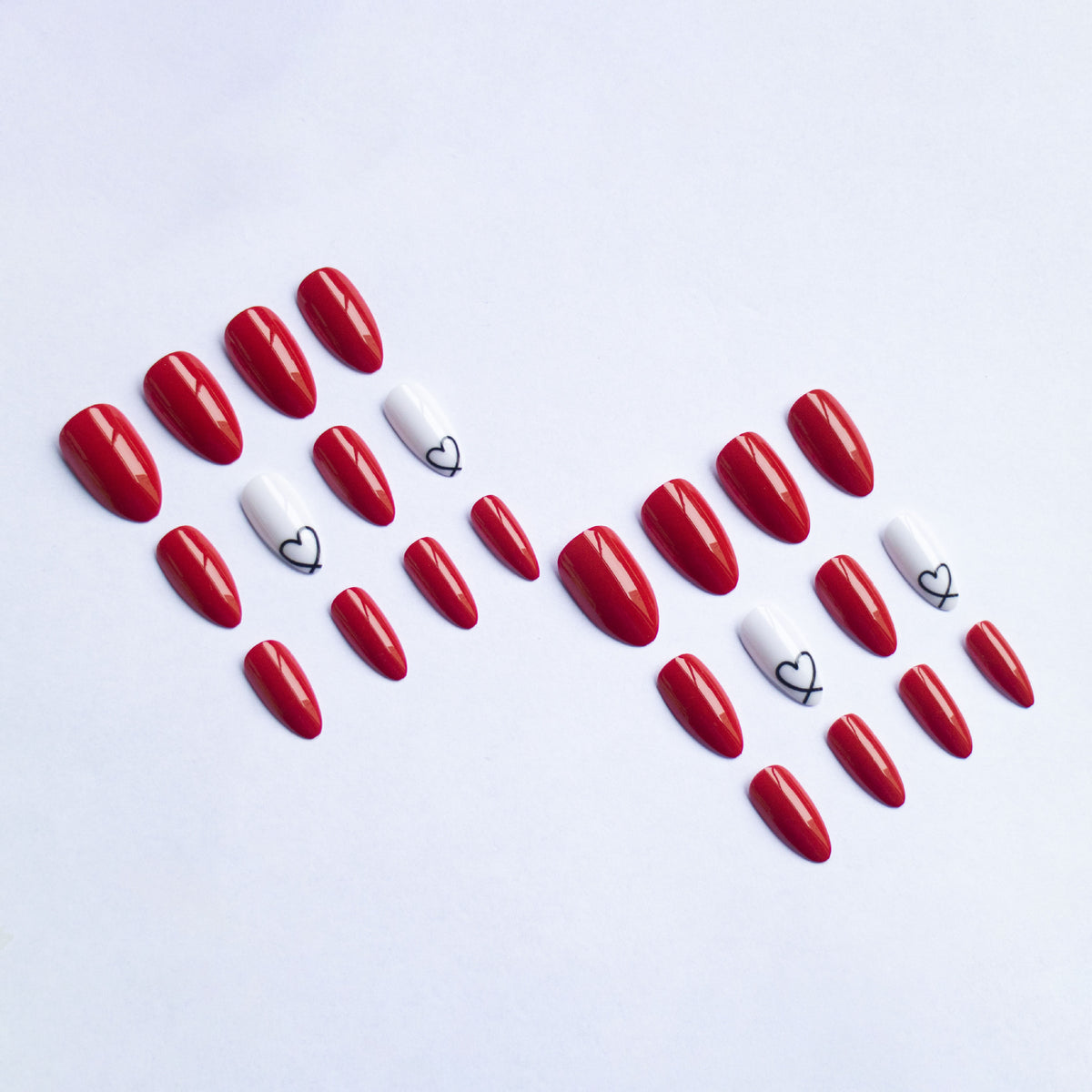 Herz-themen Kunstnageldesign