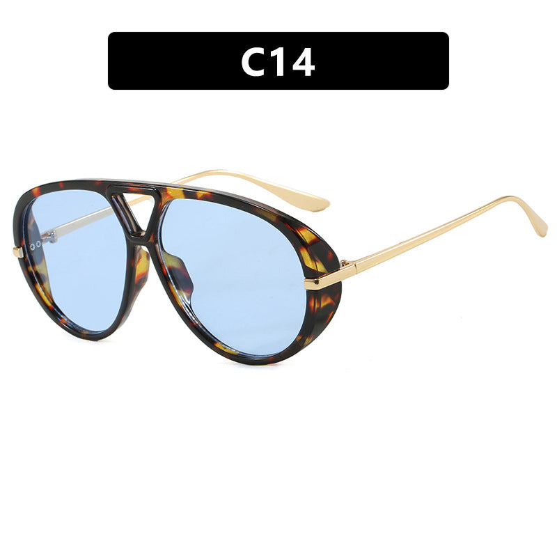 Damen Oversized Sonnenbrille mit elegantem Kunststoffrahmen und verspiegelten Gläsern Brehn