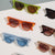 Damen Cat-Eye Sonnenbrille mit modernem, durchscheinendem Rahmen Brehn