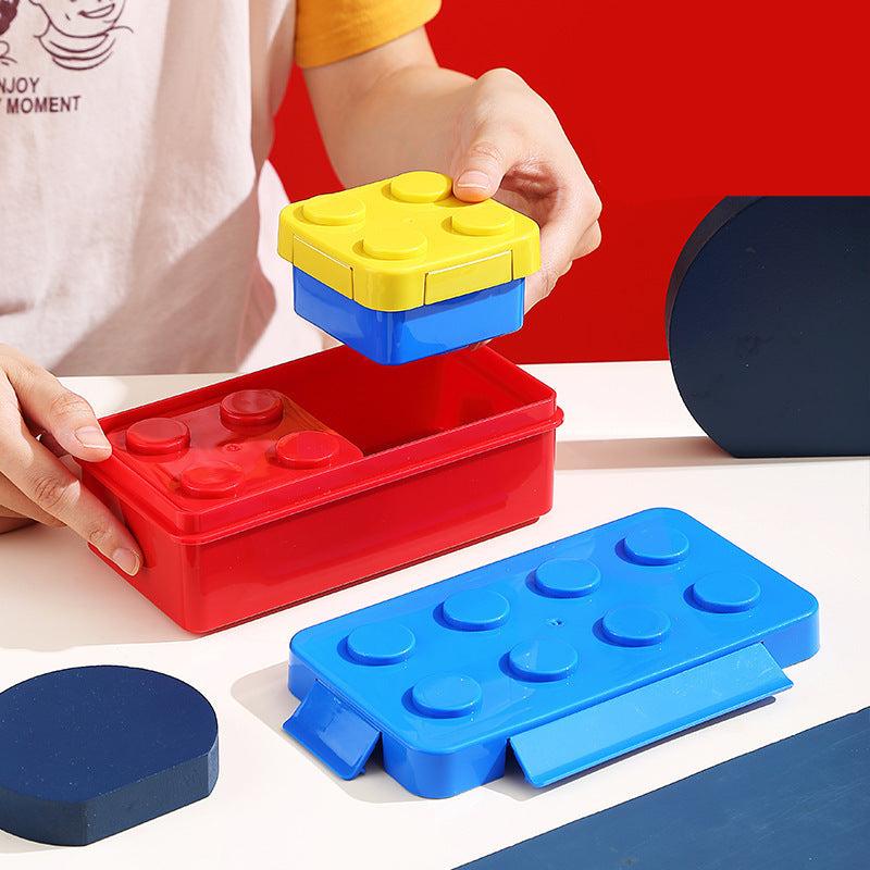 Brehn | Niedliche Baustein Jausenbox für Kinder
