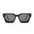 Damen quadratische Sonnenbrille mit innovativem Rahmen und polarisierten Gläsern Brehn