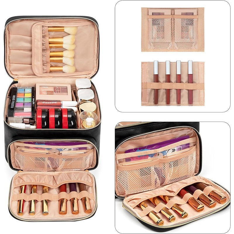 Luxuriöse Kosmetik-Organizer-Tasche mit Separatem Fächersystem Brehn