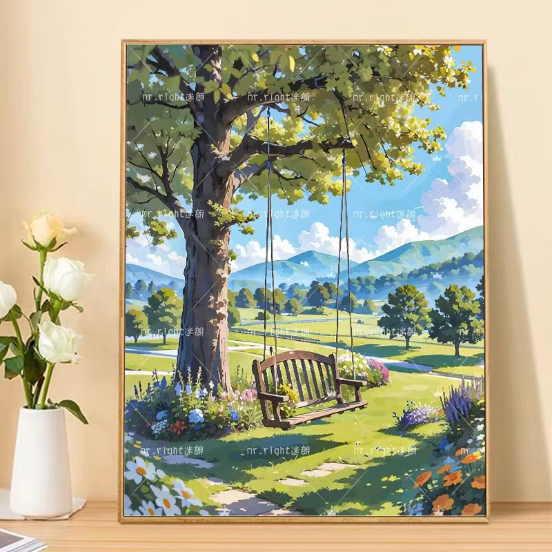 Szenische Landschaft Kunstdruck Brehn