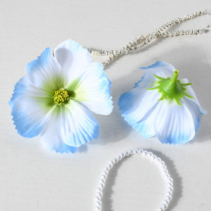 Elegante Blumige Haarklammer Set