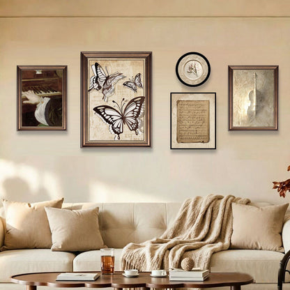 Elegante Schmetterling-Themen Wanddekoration Set