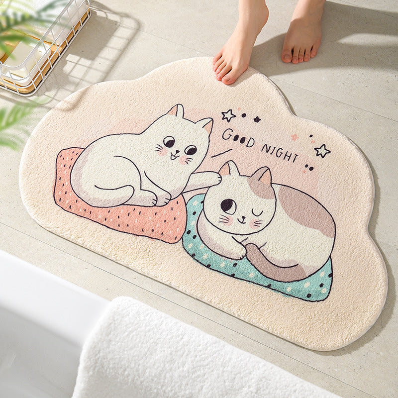 Kat-themed Badematte
