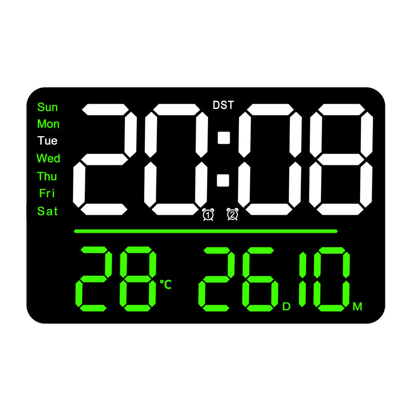 Digitaler Alarmwecker mit multifunktionaler Temperatur- und Wochentagsanzeige Brehn