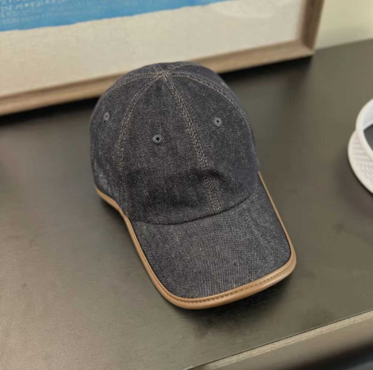 Herren Freizeit Denim Baseballmütze Brehn