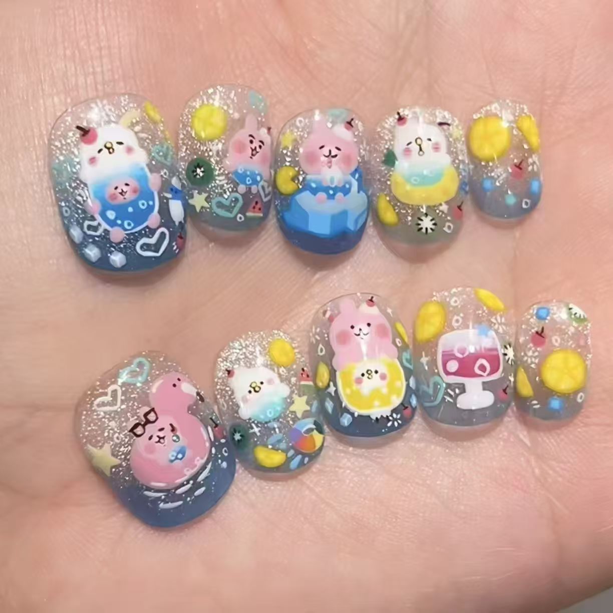 Verspielt Charakter-Themen Nagelkunst Set Brehn