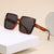 Damen modische quadratische Sonnenbrille mit luxuriösem Rahmen Brehn