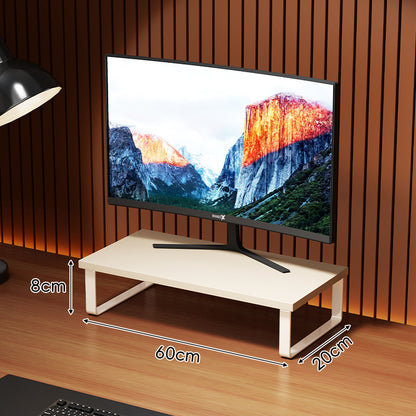 Erhöhter Holzoberfläche Metall Monitorständer mit Unterlage-Regal