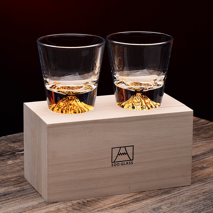 Japanischer Mount Fuji Whiskyglas-Sets | Brehn