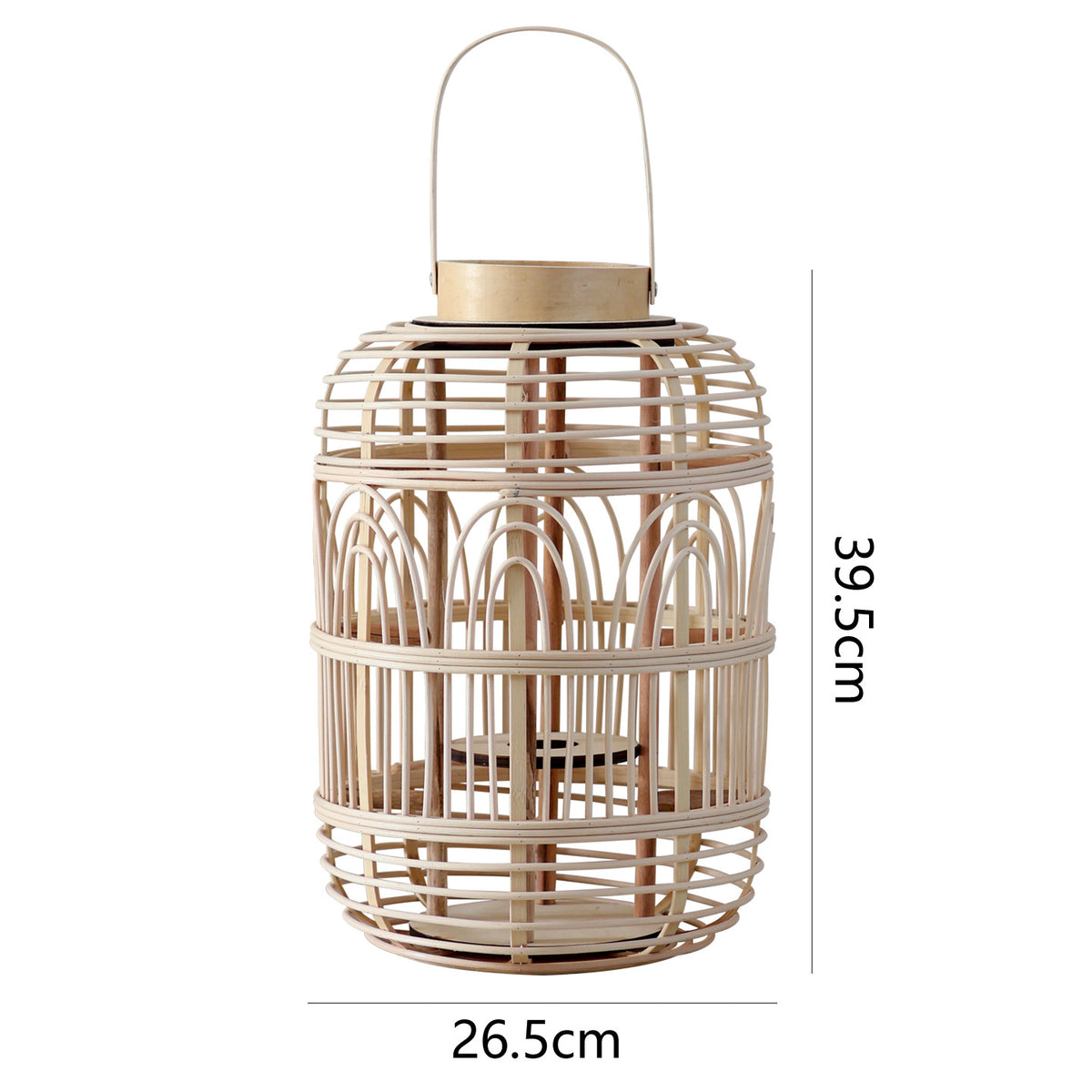 Dekorative Rattan-Laterne Brehn