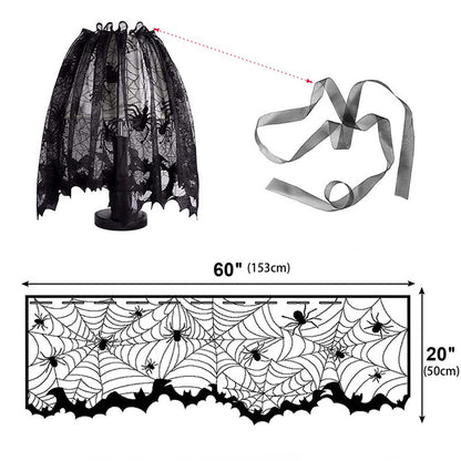 Dekorative Spinnennetz Tischdecke