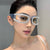 Damen modische und glamouröse Oversized-Sonnenbrille Brehn