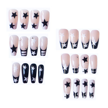 Künstlerisches Sternmuster Nagelkunst Set