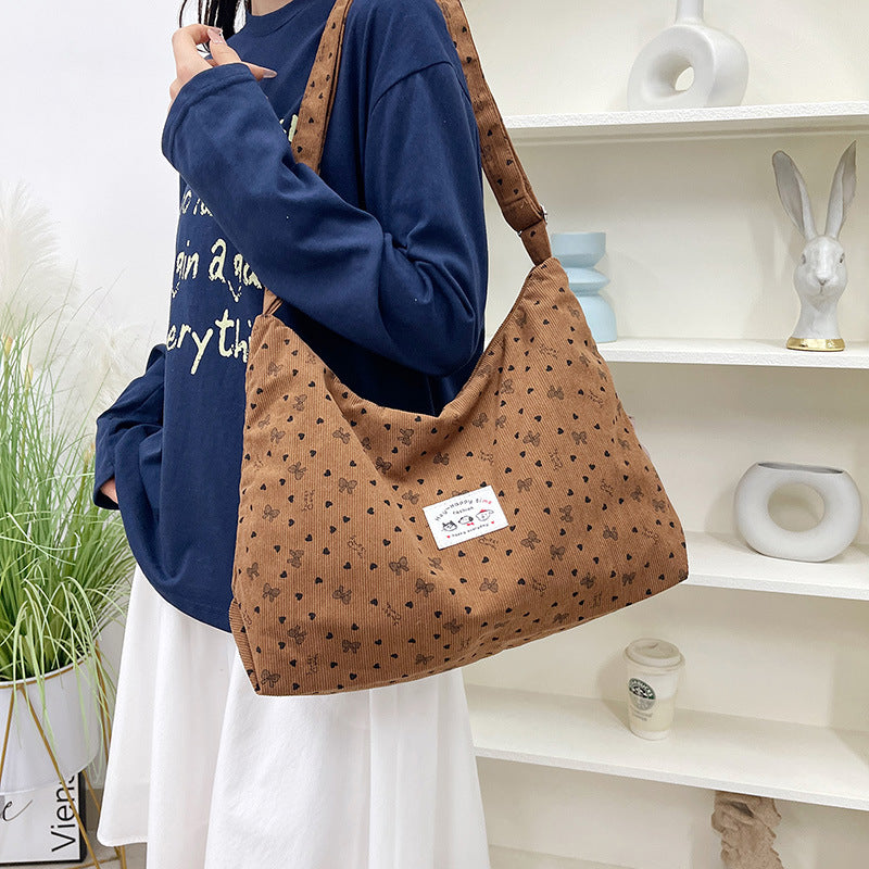 Baumwollmischung Legere Hobo Tasche