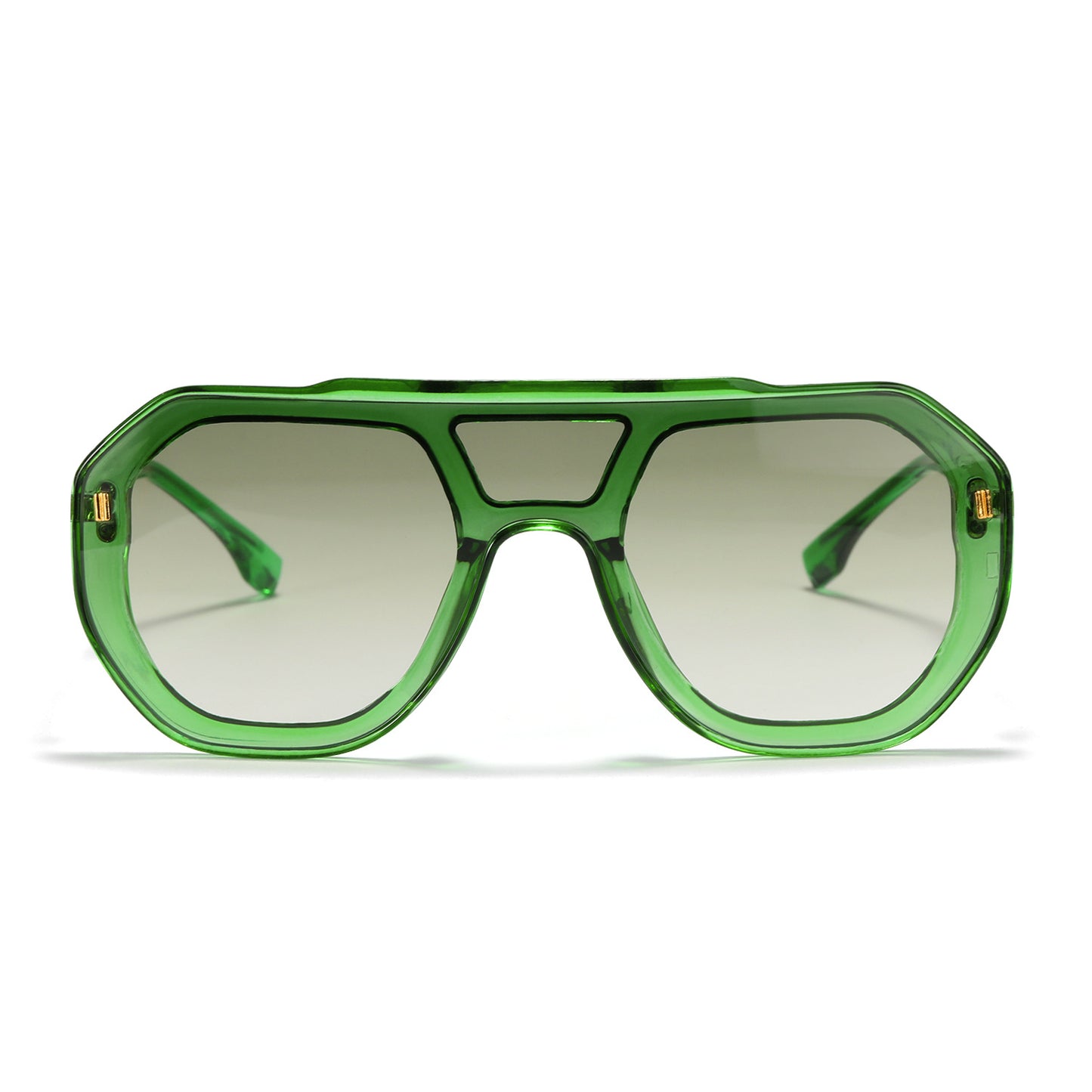 Damen oversized geometrische Sonnenbrille mit elegantem Rahmen Brehn