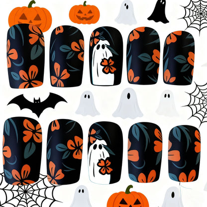 Künstlerische florale Geister-Themen-Nagelkunst-Erweiterungen Brehn