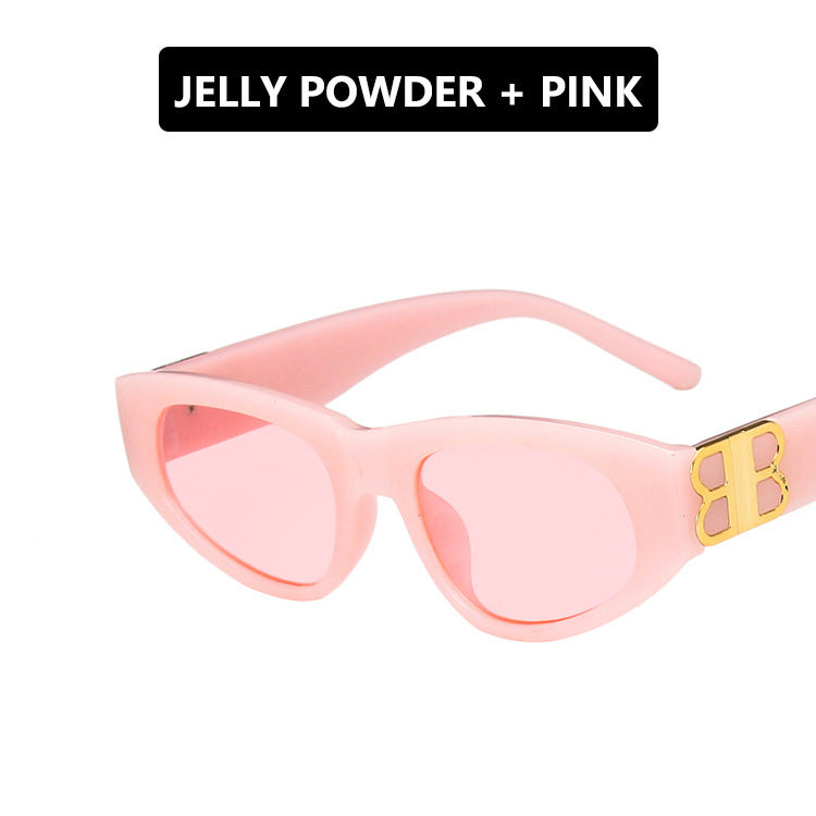 Damen modische Cat-Eye Sonnenbrille mit luxuriösen Akzenten Brehn