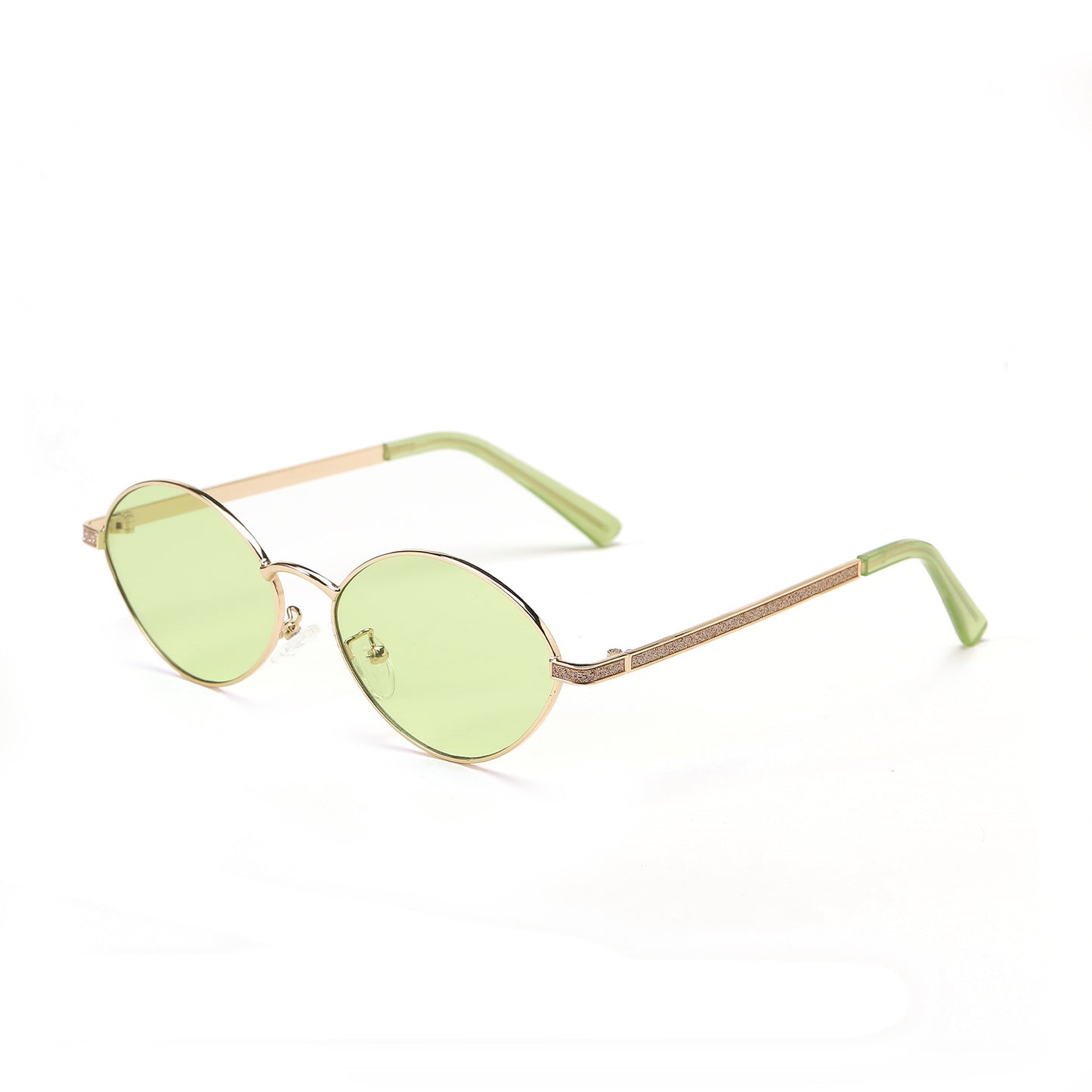 Damen modische runde Sonnenbrille mit luxuriösen Akzenten Brehn