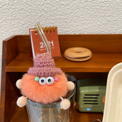 Verspielter Fuzzy Charakter Schlüsselanhänger Brehn