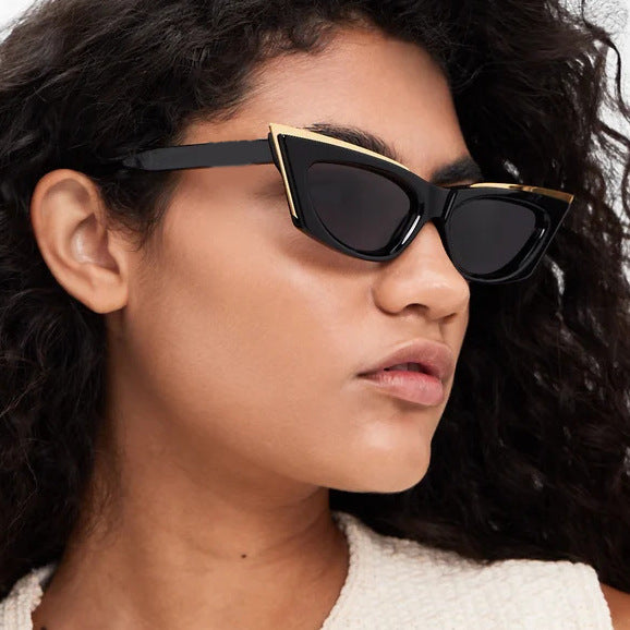 Damen extravagante Cat-Eye Sonnenbrille Brehn