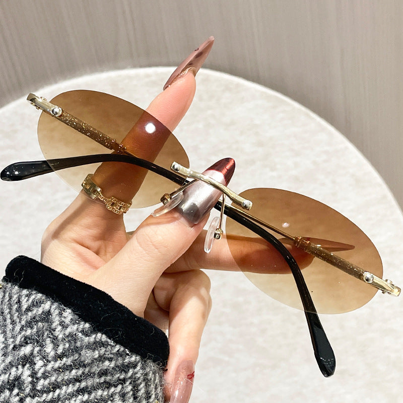 Damen extravagante modische Brille mit Glitzerelementen Brehn