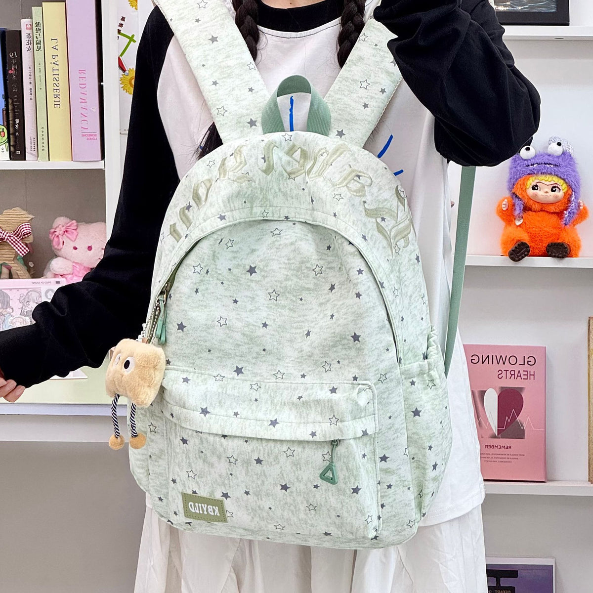 Stylischer mit Sternen verzierten Cordura-Rucksack Brehn
