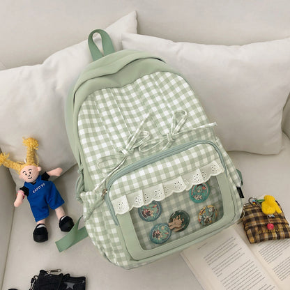Stylischer Karomuster-Rucksack Brehn