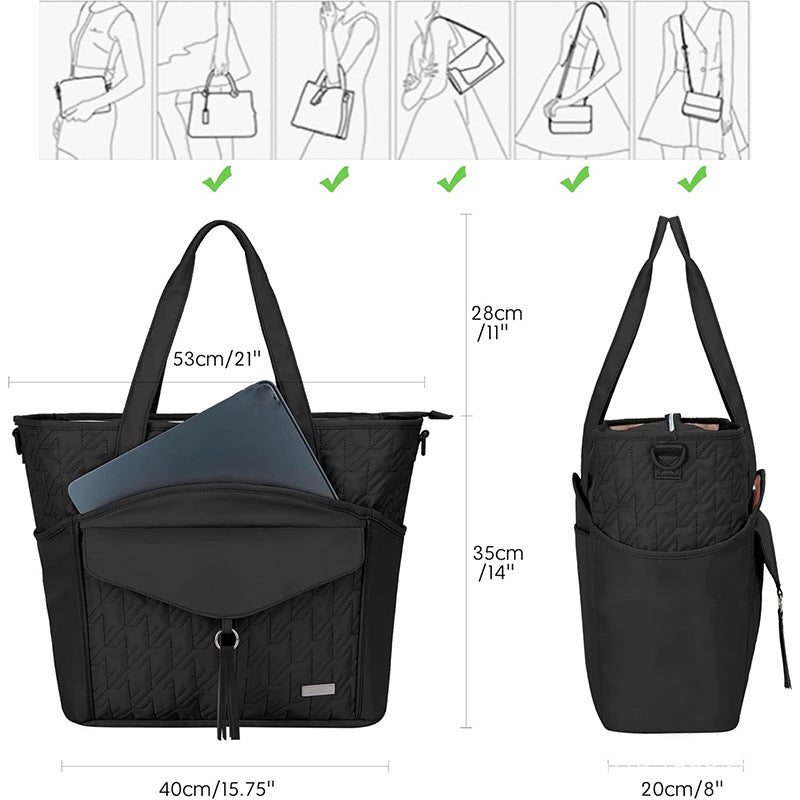 Praktische Handtasche mit Mehreren Fächern Brehn