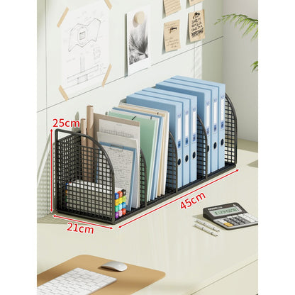 Multi-Ebenen Winkel-Mesh-Schreibtisch Datei- und Ordner-Organizer