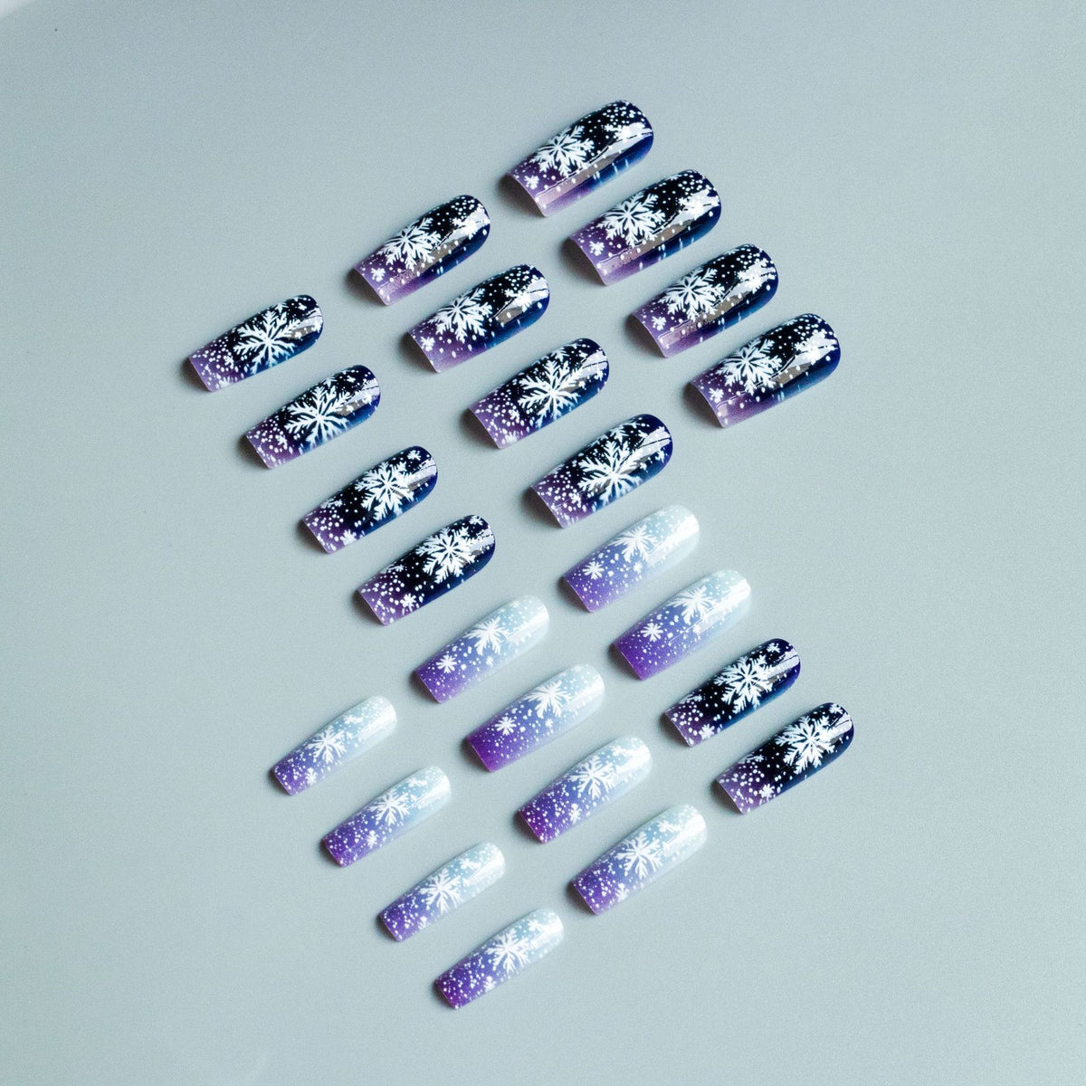 Winter-Themen Gel-Nagelkunst Set